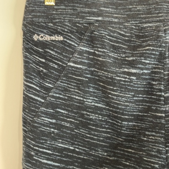 Columbia Glacial Fleece Printed Leggings Blue Space Dye Base Layer L - Picture 7 of 12